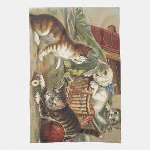 TEE Curious Cat Tea Towel