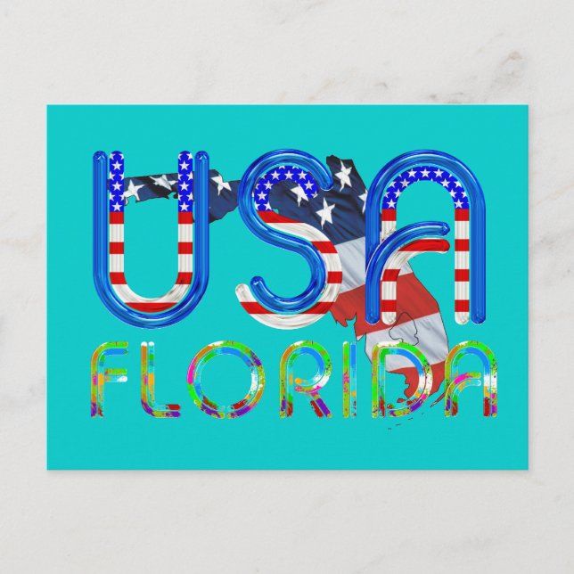 Tee Florida Patriot Postcard (Front)