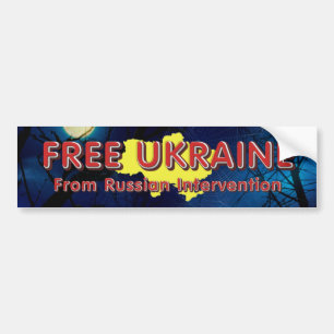 TEE Free Ukraine Bumper Sticker