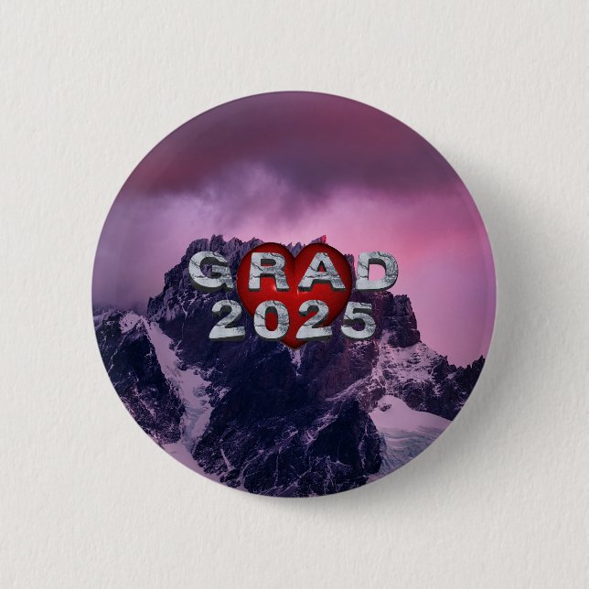 TEE Grad 2025 6 Cm Round Badge (Front)