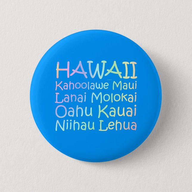TEE Hawaii 6 Cm Round Badge (Front)
