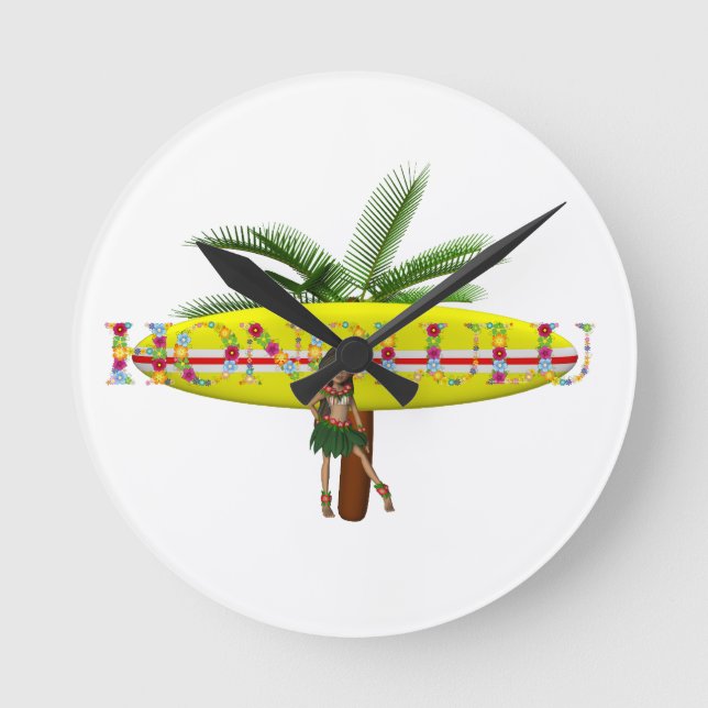 TEE Honolulu Round Clock (Front)