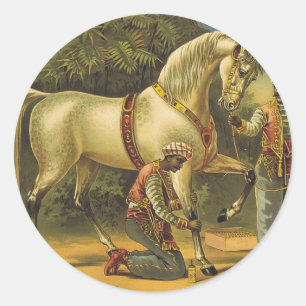 TEE Horse Royalty Classic Round Sticker