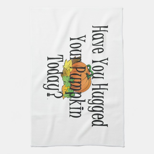 TEE Hug Your Pumpkin Tea Towel (Vertical)