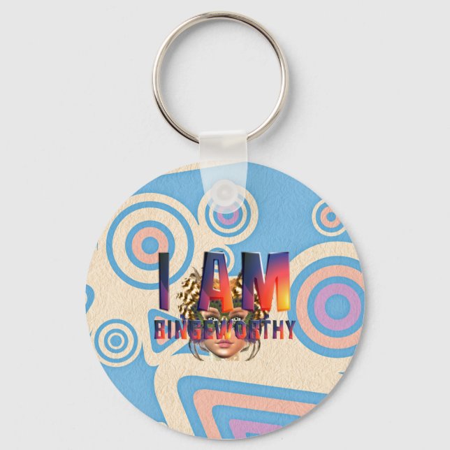 TEE I Am Bingeworthy Key Ring (Front)