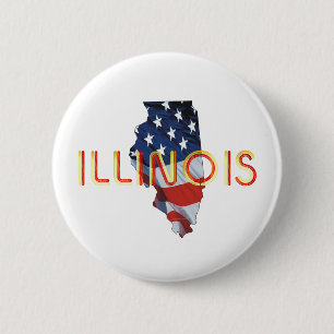 TEE Illinois Patriot 6 Cm Round Badge