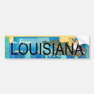TEE I'm From Louisiana Bumper Sticker