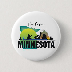 TEE I'm From Minnesota 6 Cm Round Badge