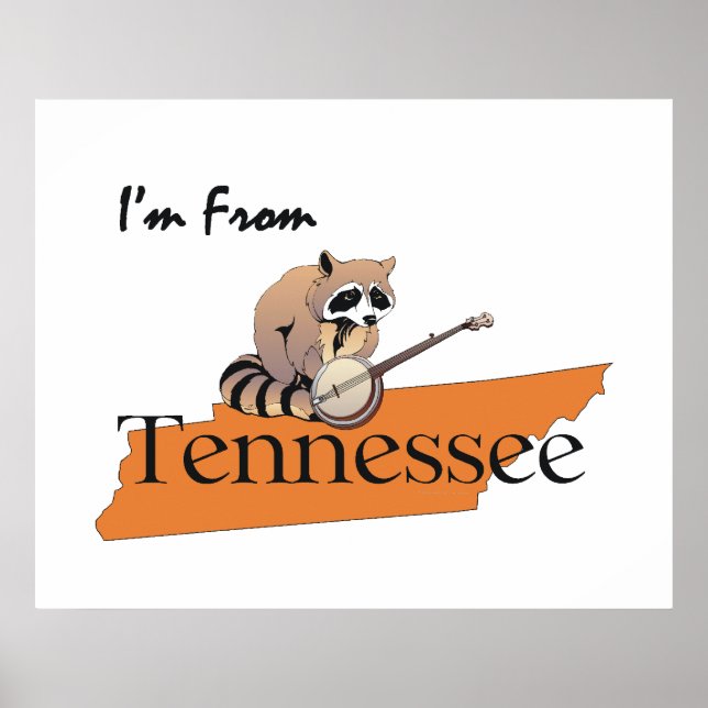 TEE I'm From Tennessee Poster (Front)
