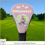 Tee It Up Grammy Custom Photo Pink Golf Head Cover<br><div class="desc">This Tee It Up Grammy Custom Photo Pink Golf Head Cover features a bold "Tee It Up Grammy" with your photo and the children's or pet's names, for a beautiful gift she'll love. Your golf-loving Grandmother will love showing this custom photo golf head cover off on the course! All of...</div>