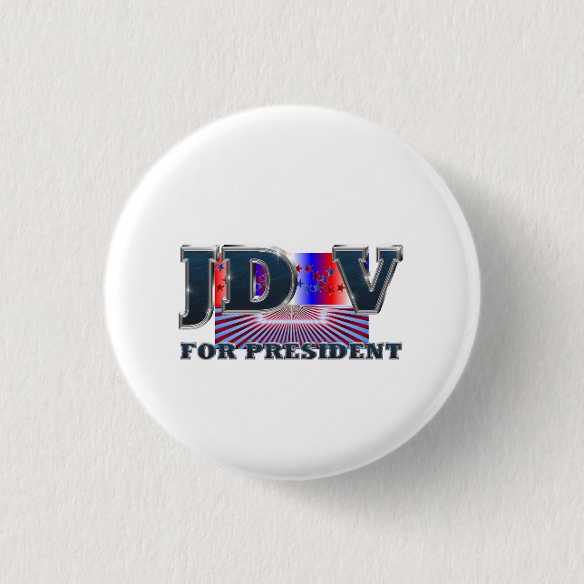 TEE JD Vance for President 3 Cm Round Badge (Front)