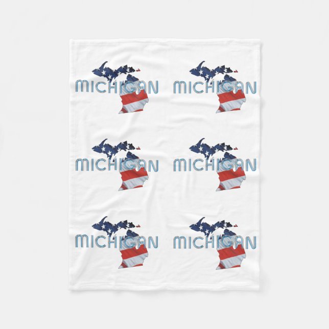 TEE Michigan Fleece Blanket (Front)