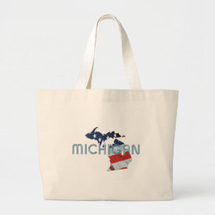 TEE Michigan Patriot Large Tote Bag