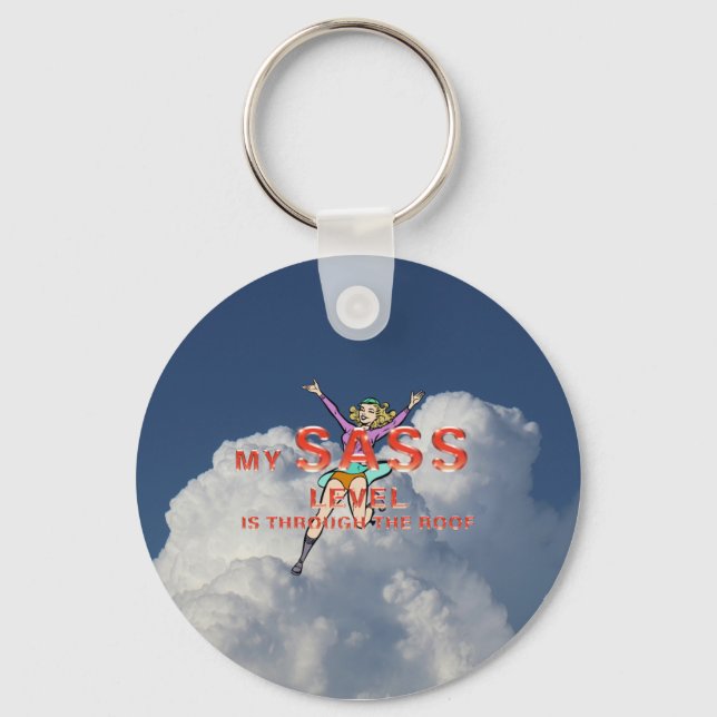 TEE My Sass Level Key Ring (Front)