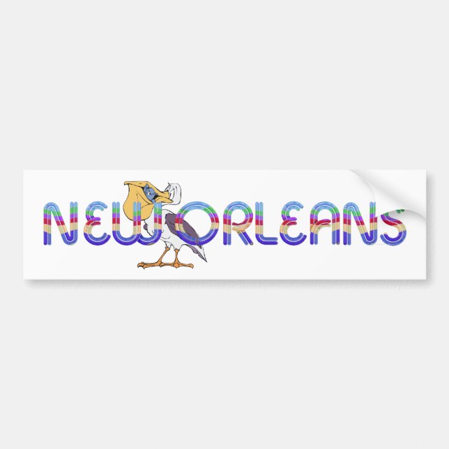 TEE New Orleans Bumper Sticker (Front)