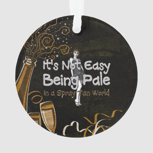 TEE Not Easy Being Pale Ornament (Back)