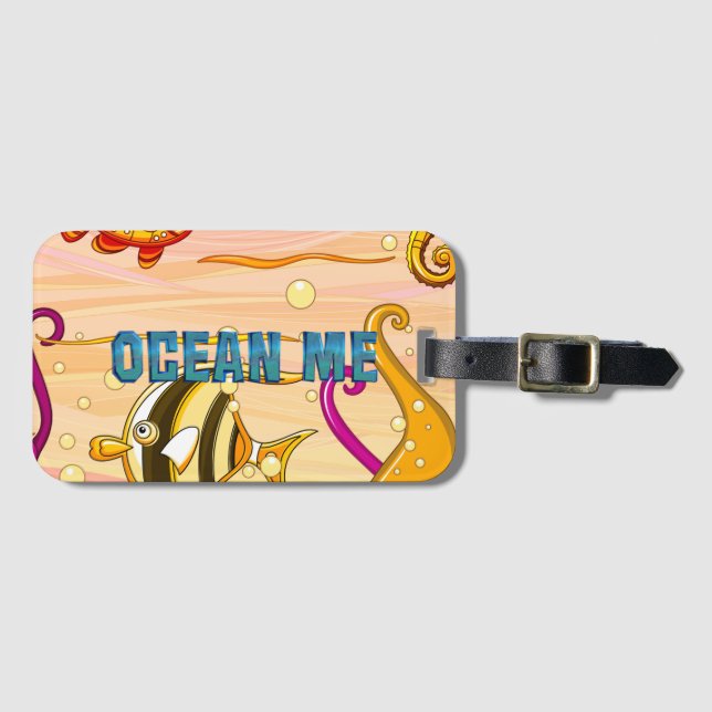 TEE Ocean Me Luggage Tag (Front Horizontal)