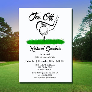 Tee Off for an UnForeGettable Retirement Party Invitation