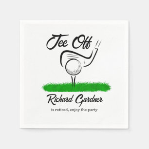 Tee Off for an UnForeGettable Retirement Party Napkin