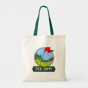 Tee Off! Golfing motif Tote Bag