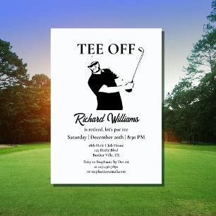Tee Off Start of A New Era in Life Retirement  Invitation