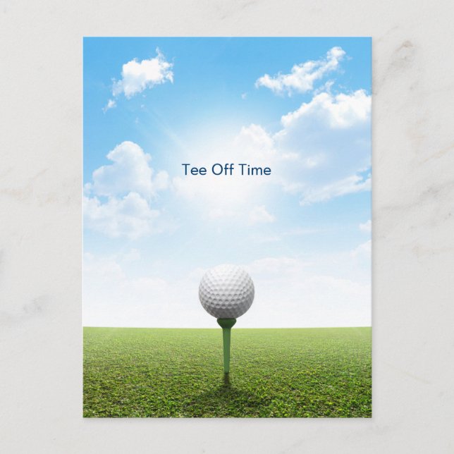 Tee Off Time Postcard (Front)