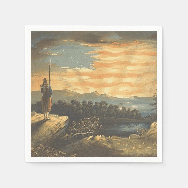 TEE Patriotic Sky Napkin (Front)