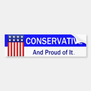 TEE Proud Conservative Bumper Sticker