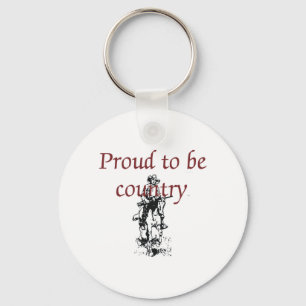 TEE Proud to be Country Key Ring