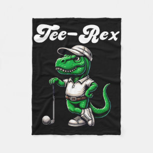 Tee Rex Golf T Rex Dinosaur Boys Men's Women's Kid Fleece Blanket