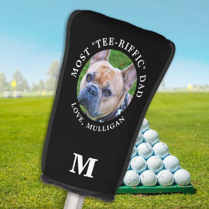 Tee-Riffic DOG DAD Personalised Pet Photo Monogram Golf Head Cover