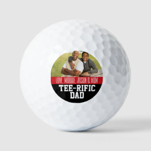 Tee-Rific Dad Custom Photo Golf Balls