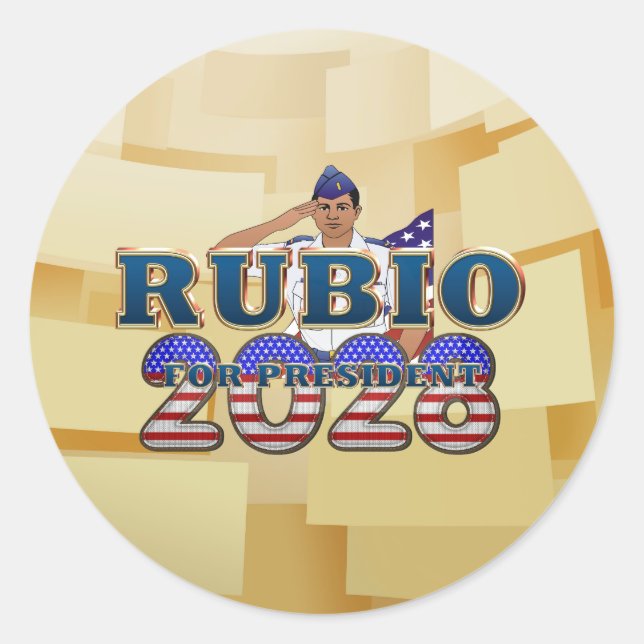 TEE Rubio 2028 Classic Round Sticker (Front)