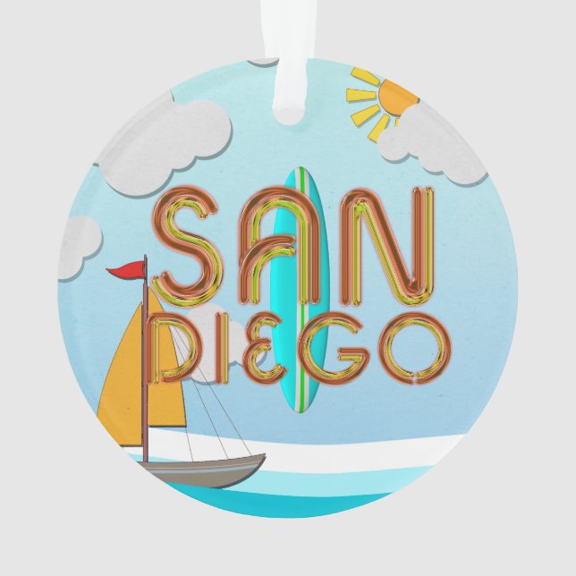 TEE San Diego Ornament (Back)