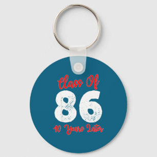 Tee Shirt Class 1986 40th Reunion High Key Ring