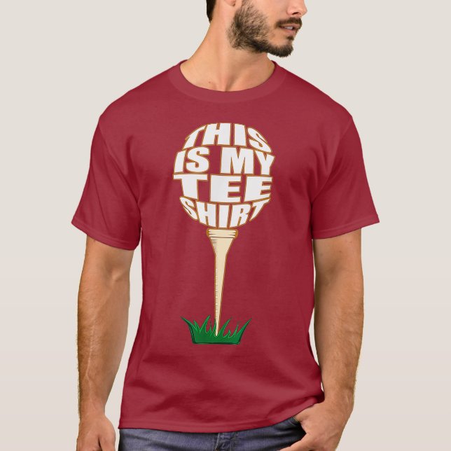 Tee Shirt Funny Golf  This Is My Tee Golfer (Front)