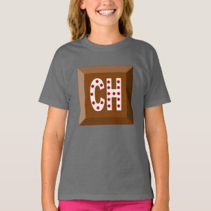 Tee-shirt gray jersey SWISS CHOCOLATE CANDIES T-Shirt