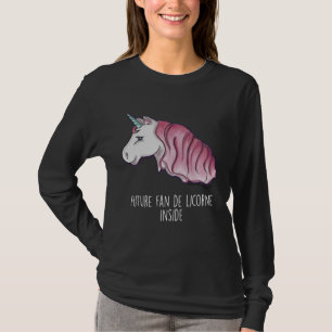 Tee-shirt ml “Future black fan of unicorn inside T-Shirt