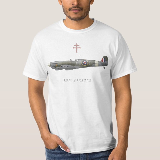 Tee-shirt Spitfire Pierre Clostermann T-Shirt (Front)