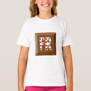 Tee-shirt white jersey FRANCE CHOCOLATE CANDIES T-Shirt