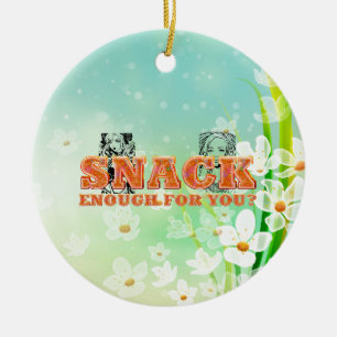 TEE Snack Enough Ceramic Tree Decoration
