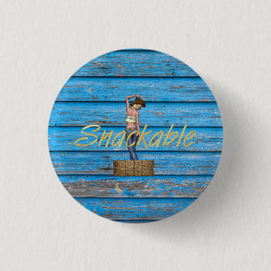 TEE Snackable Ladies T-Shirts 3 Cm Round Badge
