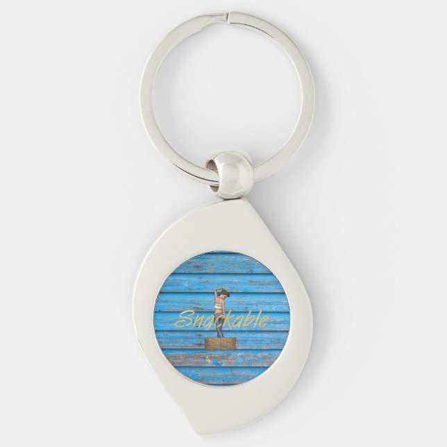 TEE Snackable Ladies T-Shirts Key Ring (Front)