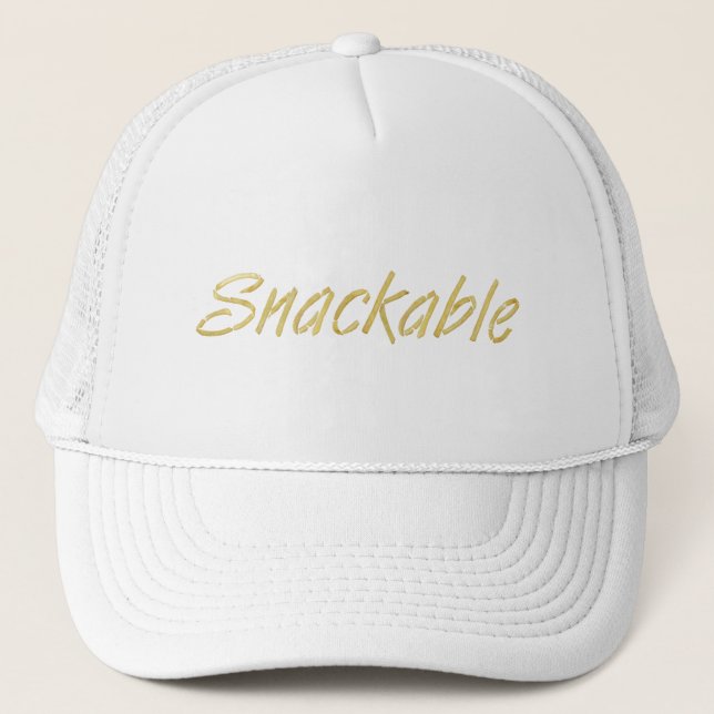 TEE Snackable Ladies T-Shirts Trucker Hat (Front)