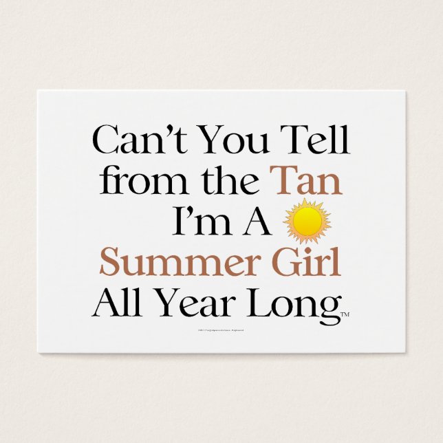 TEE Summer Girl Tan (Front)