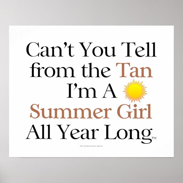 TEE Summer Girl Tan Poster (Front)