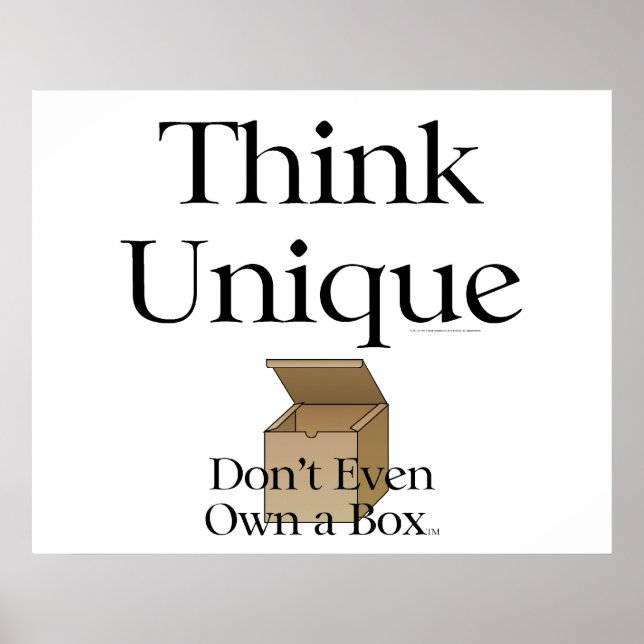 TEE Think Unique Poster (Front)