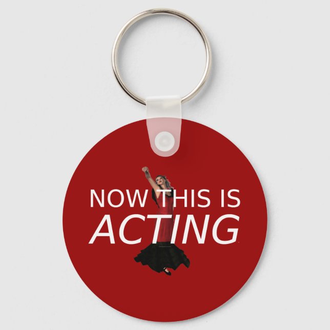 TEE This Is Acting Key Ring (Front)