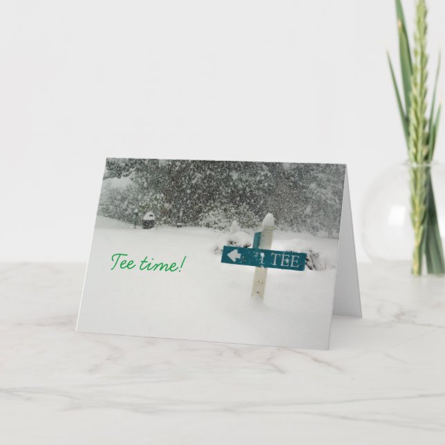 Tee time! card (Front)