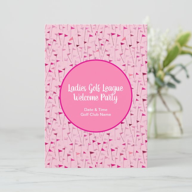 Tee Time Celebration – League Party Invite (Standing Front)